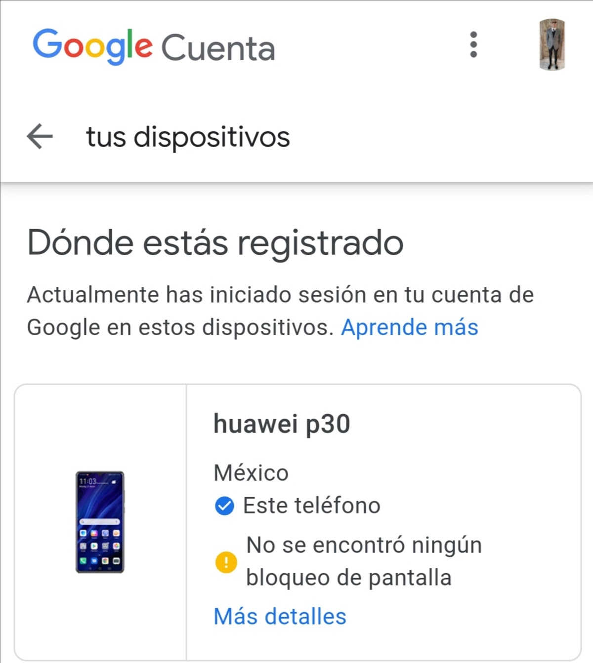 ¿Cómo eliminar la cuenta de un dispositivo?