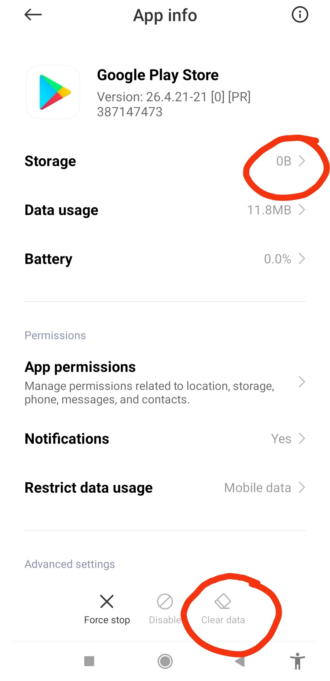 Why can I no longer clear my Google Play storage or cache? - Android  Community