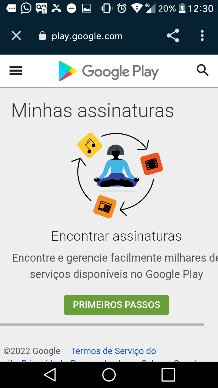 Fizeram uma cobrança no meu cartão, para uma assinatura que já tentei  cancelar, e não constava aqui - Comunidade Google Play