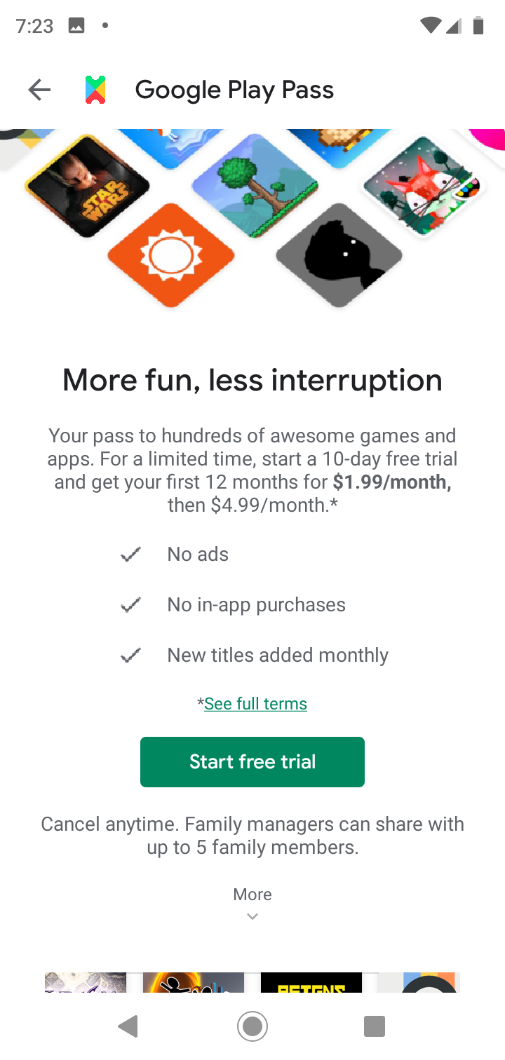 How To Get A Free Trial Subscription For Google Play Pass 