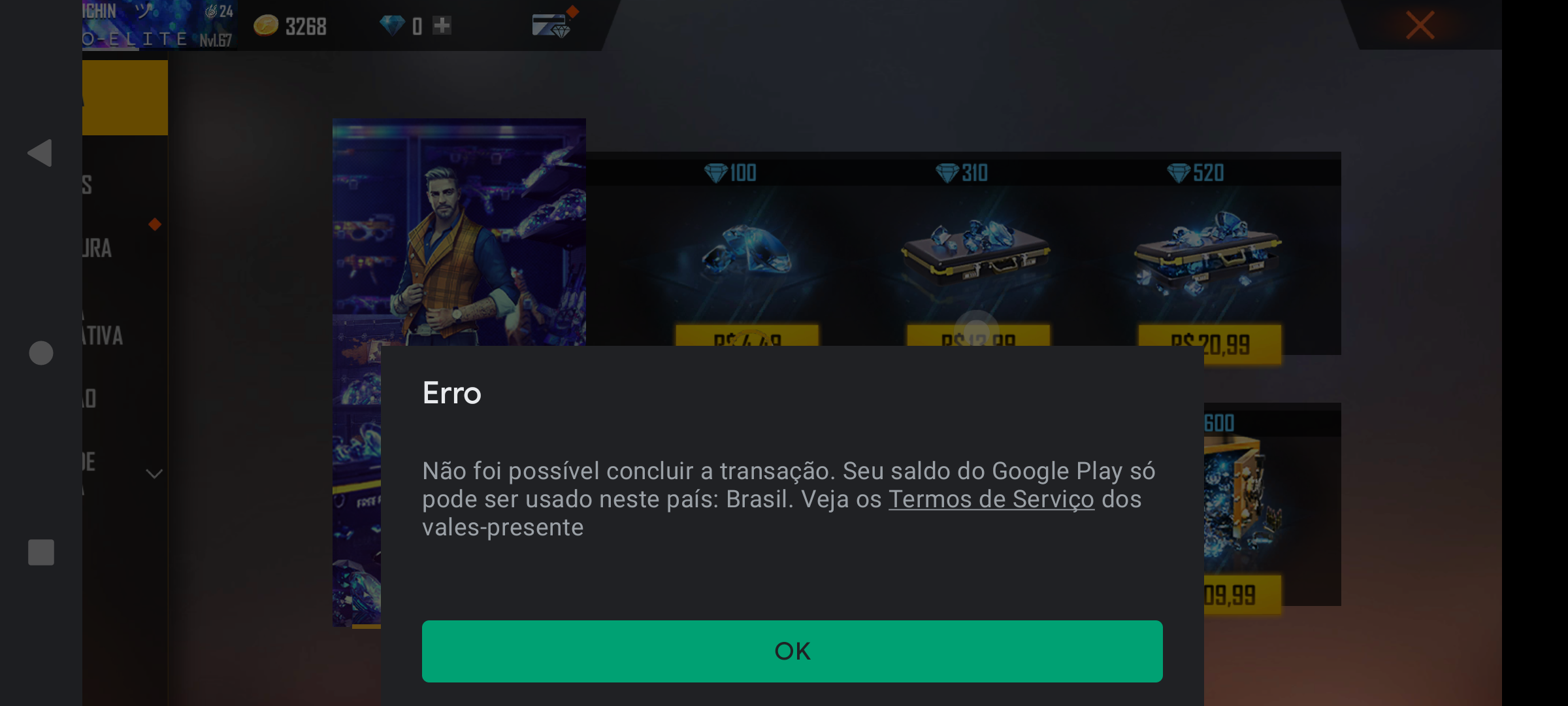 FALHA NA RECARGA DO FREE FIRE -COMO RESOLVER DO JEITO FÁCIL! 