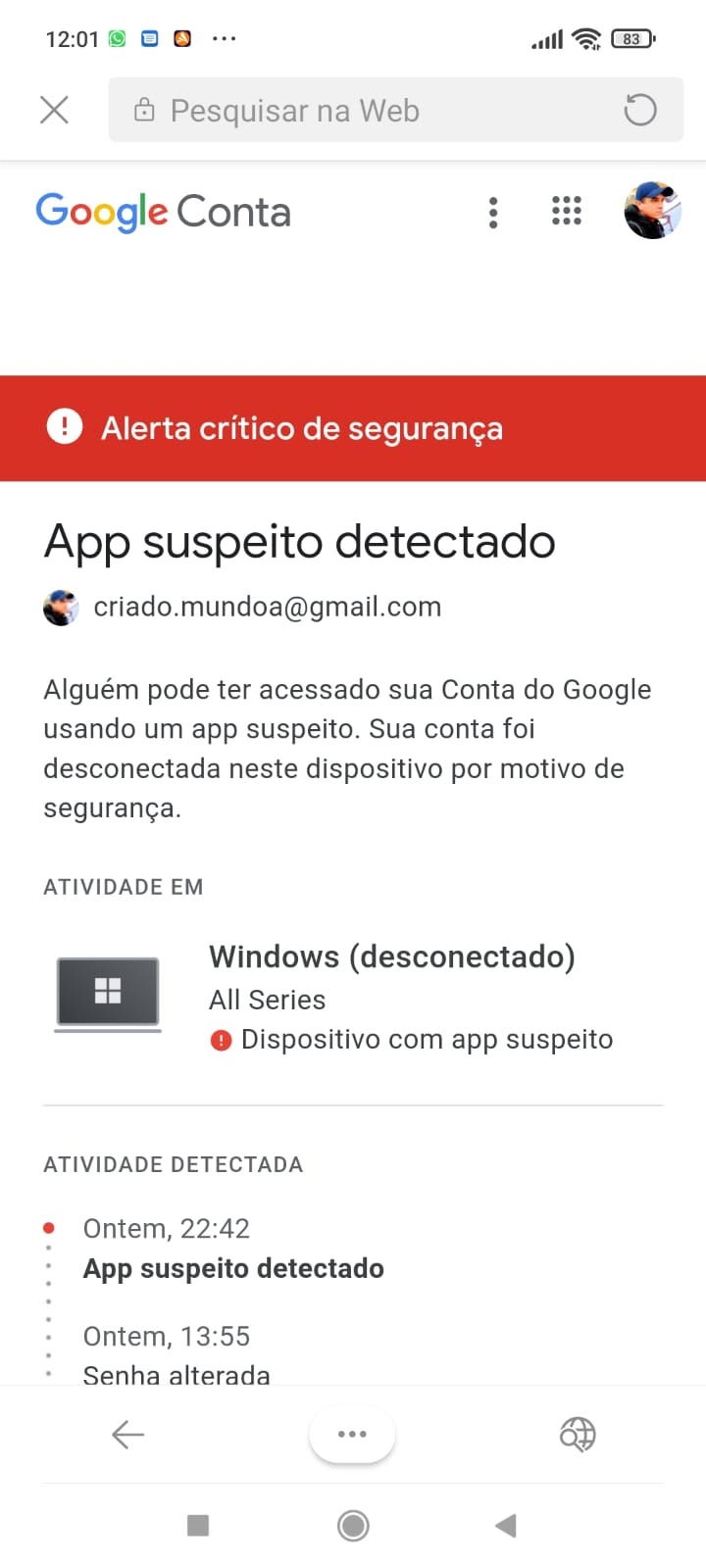 Gente minha conta foi hackeada alguém me ajuda por favor 😭