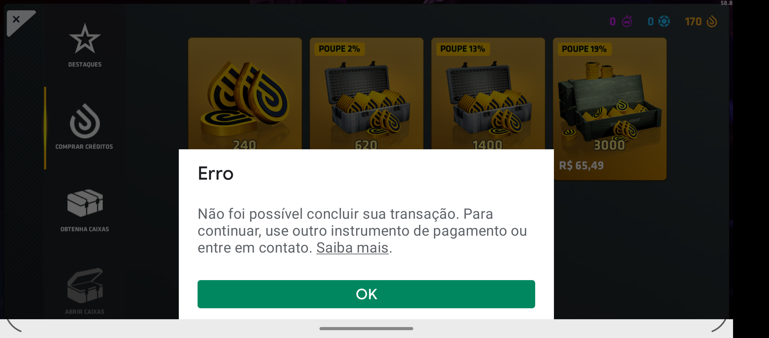 Quero comprar o passe do meu jogo. - Comunidade Google Play