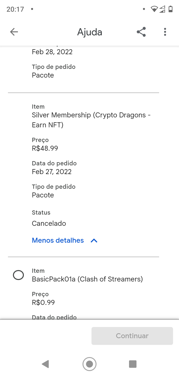 Compra cancelada e não recebi o reembolso - Comunidade Google Play