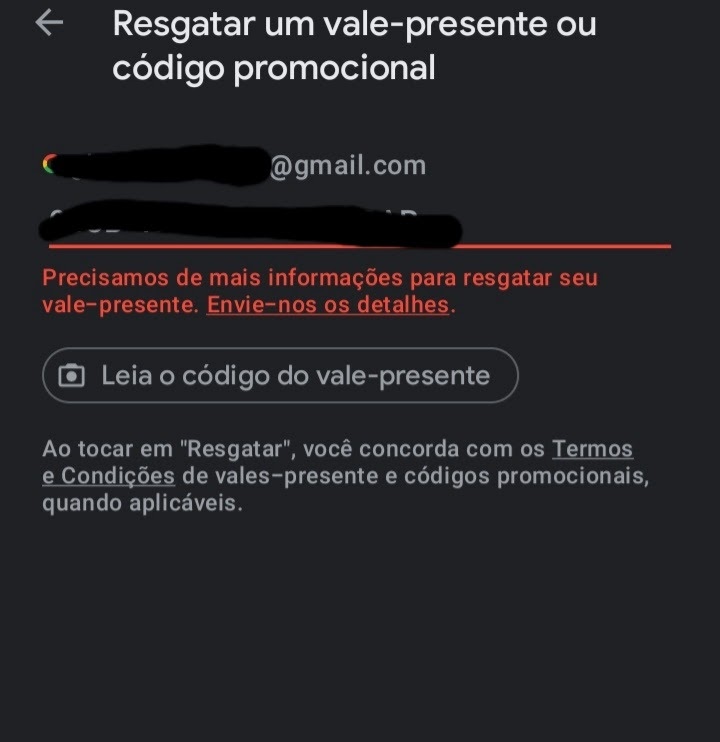 O código de resgatar diamante no Free Fire não não chega - Comunidade  Google Play