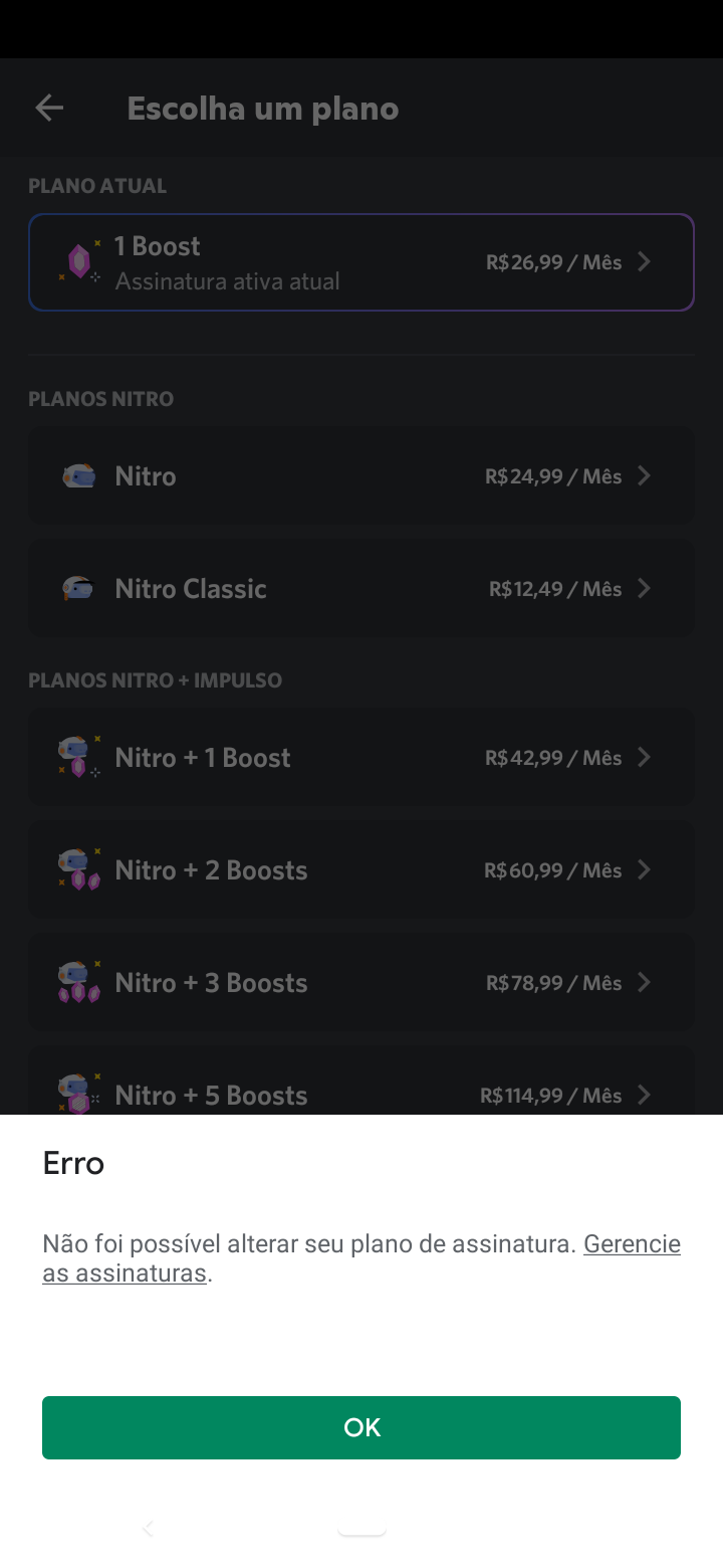 Não consigo cancelar meu nitro pela Google Play - Comunidade Google Play