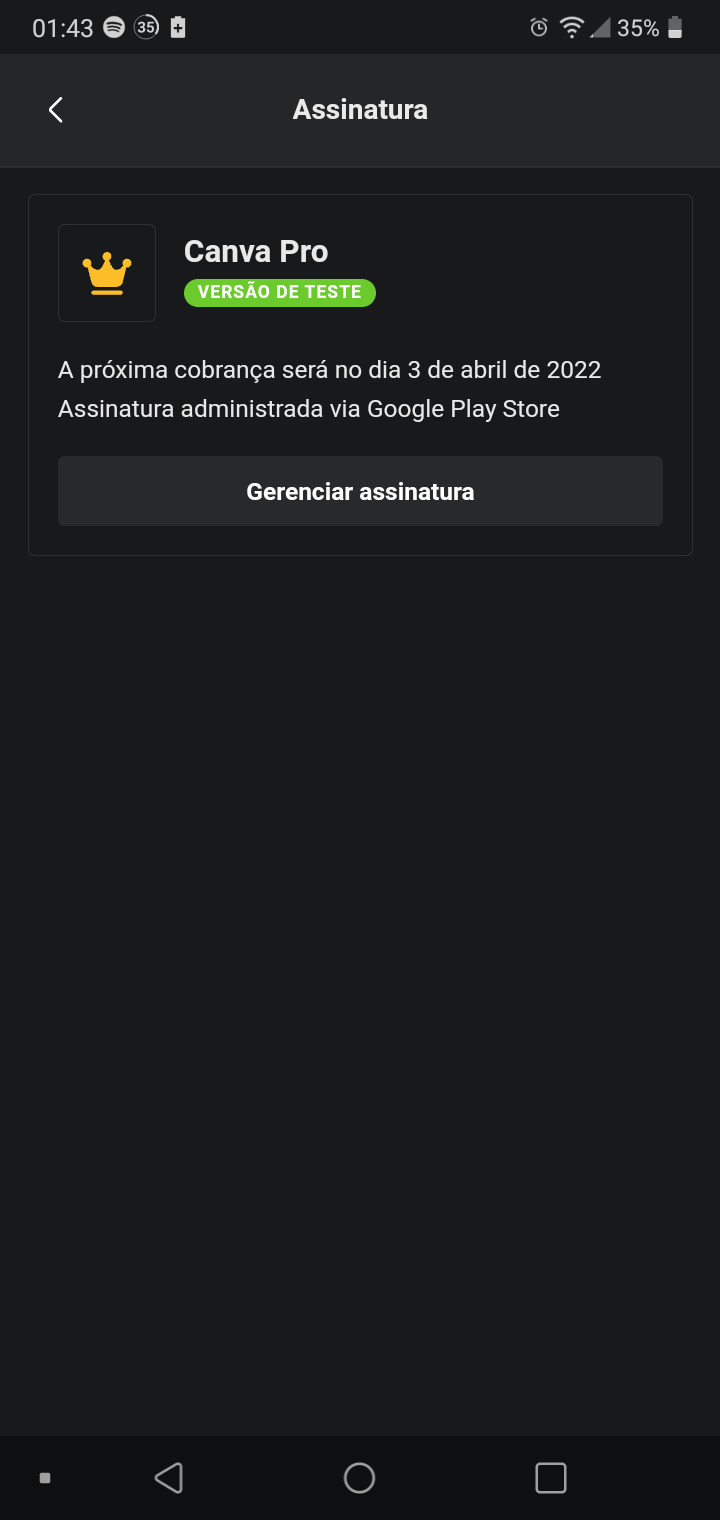 Como cancelar assinatura play store