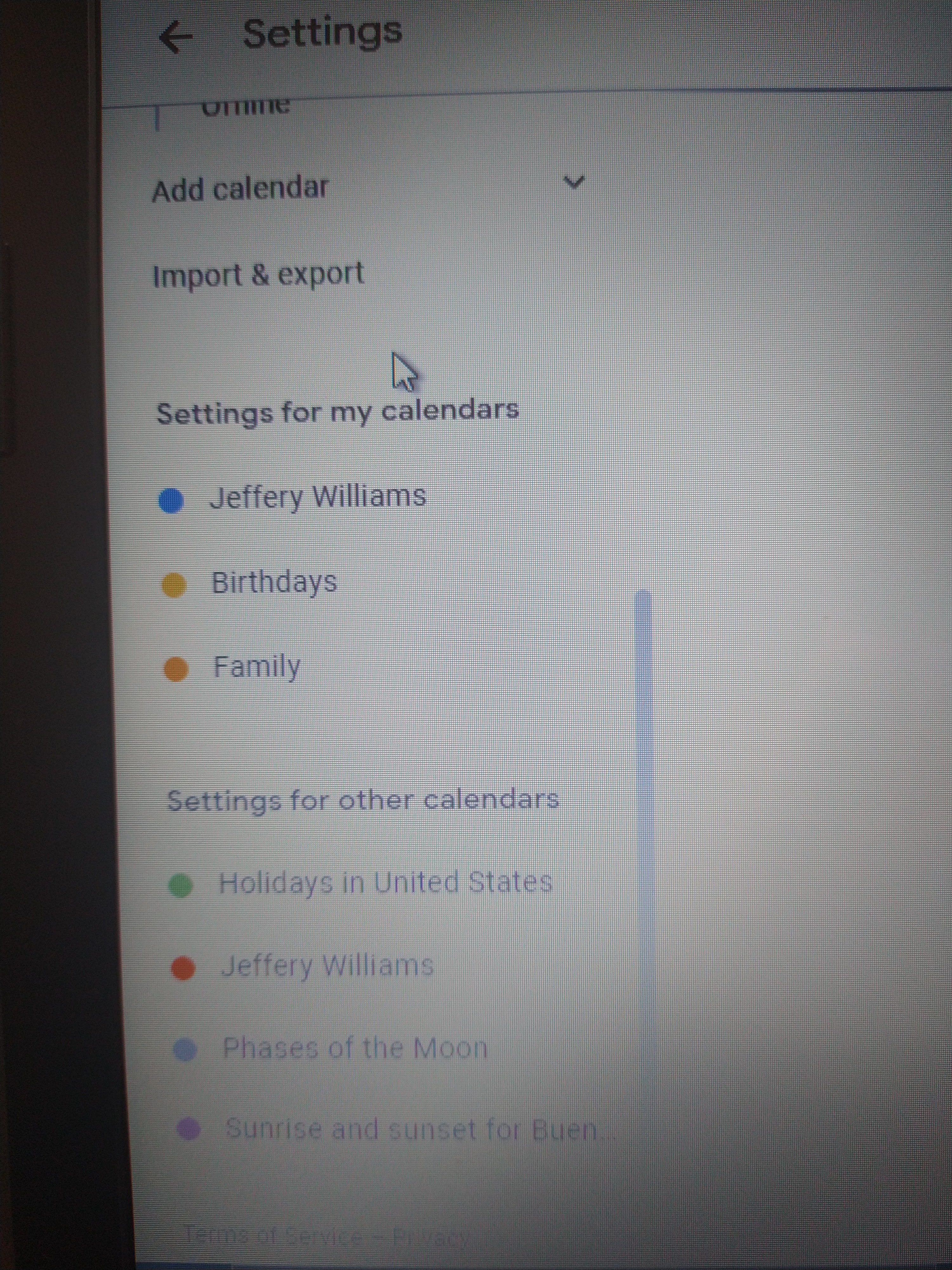 No option on to remove 3rd party calendar account from stafflinq - Google  Calendar Community