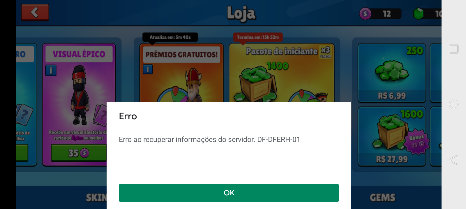 Tentei comprar coisas em um jogo e não consigo - Comunidade Google Play