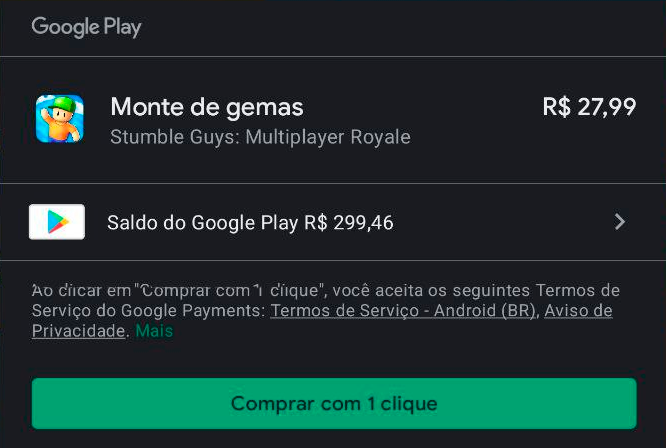 Dúvidas sobre compra de gemas e tokens no Stumble Guys? Saiba mais aqui. -  Comunidade Google Play