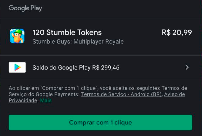 Dúvidas sobre compra de gemas e tokens no Stumble Guys? Saiba mais aqui. -  Comunidade Google Play