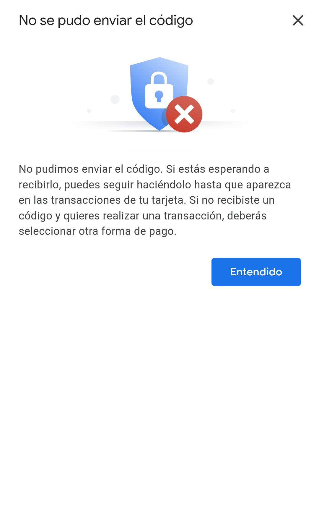 Hola buenas tardes, quería solucionar un problema - Comunidad de Google Pay