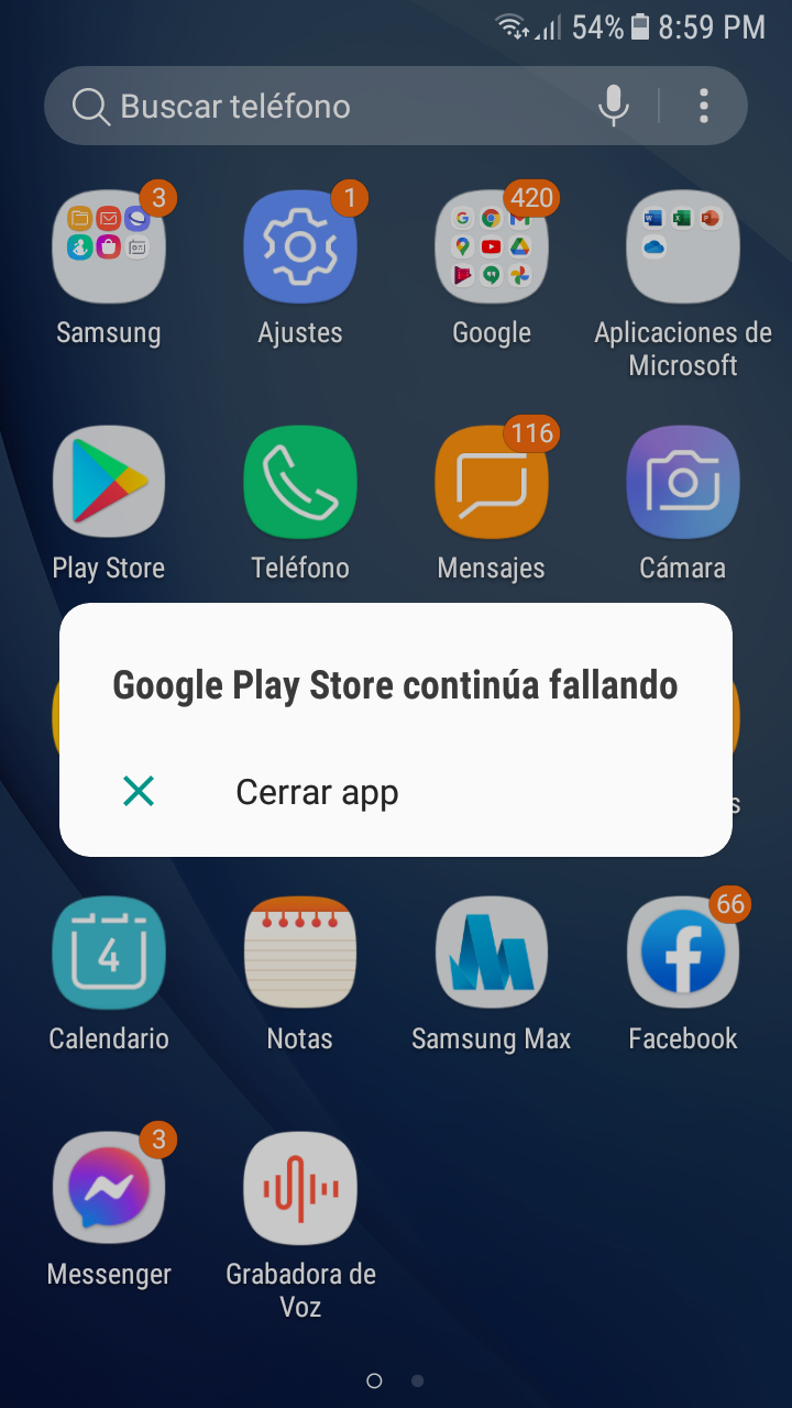 Me da error a la hora de descargar cualquier app - Comunidad de Google Play