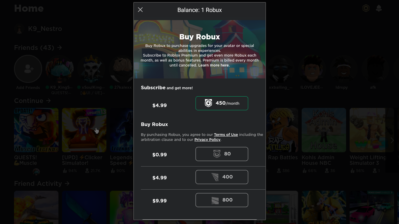 Roblox - Premium Dark —