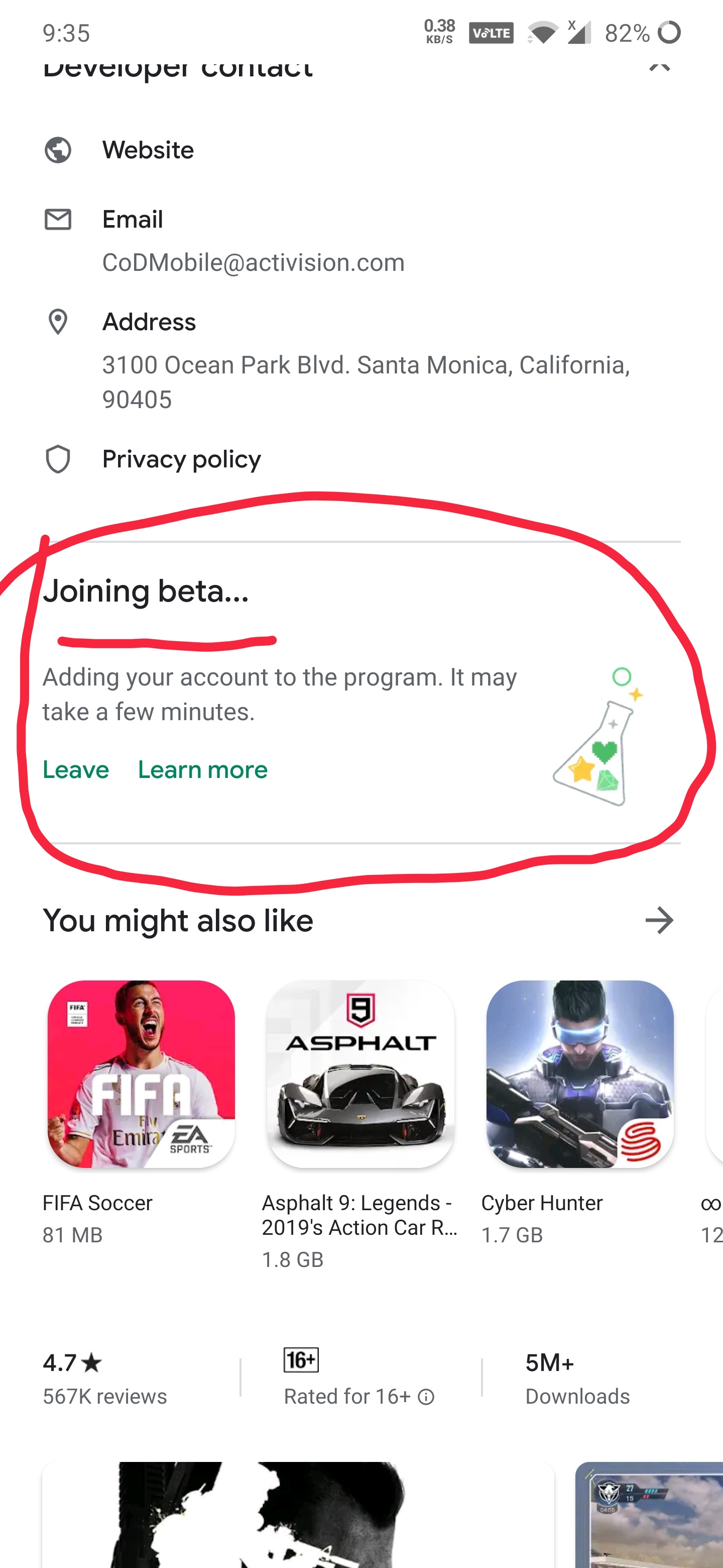 Minecraft beta not working! - Google Play Community