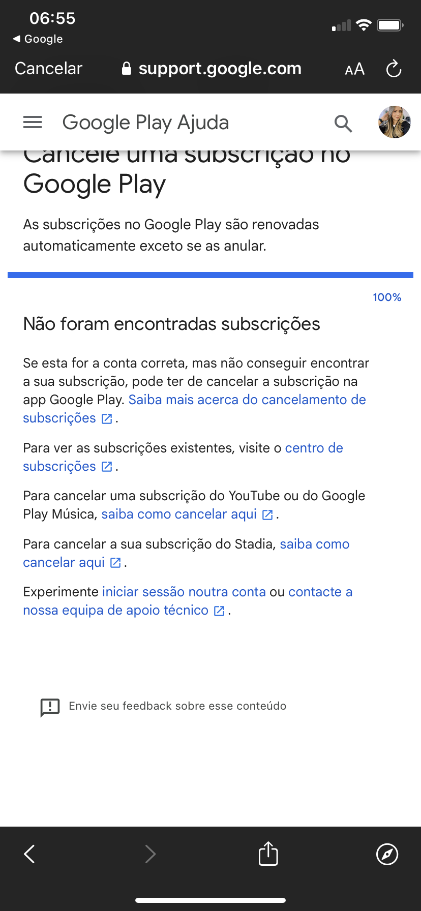 Cancelamento de assinatura - Comunidade Google Play