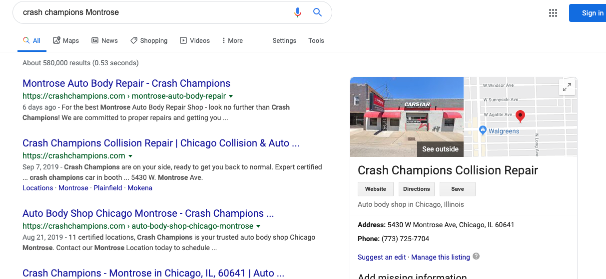 Crash Champions Collision Repair in Chicago 