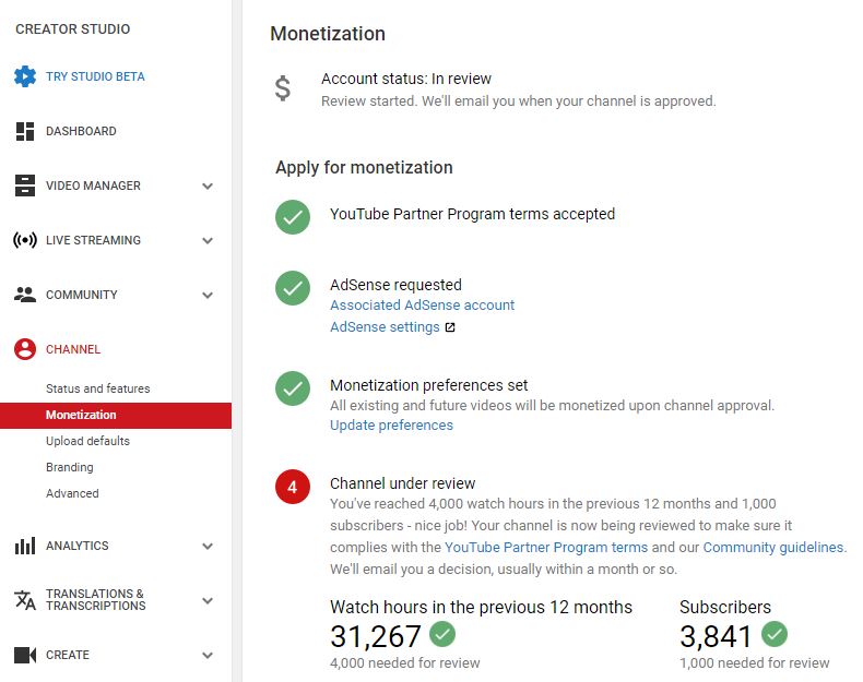 I have already reached 4000 Watch hours and also completed my 1000 Subscribers. YouTube Community