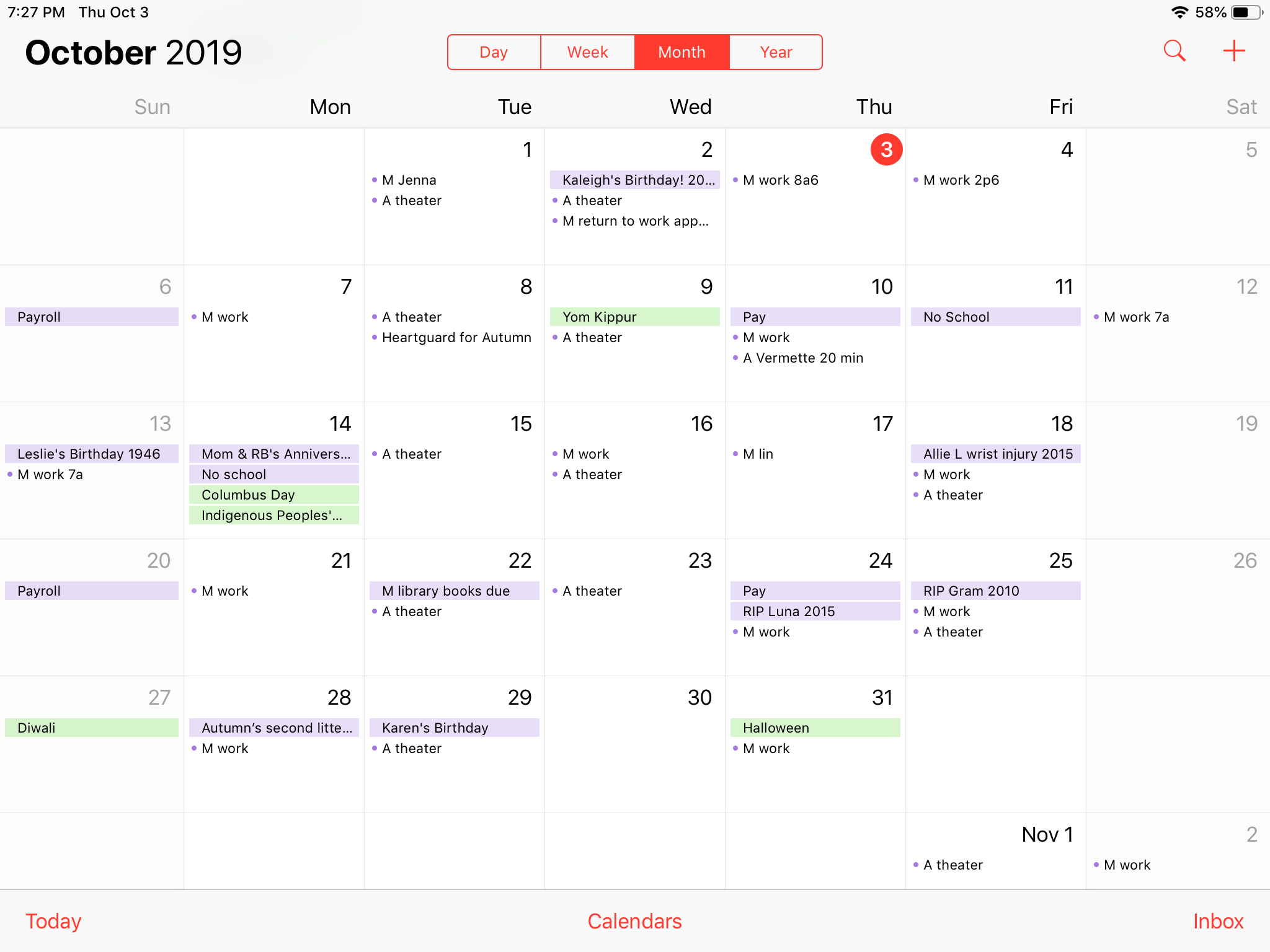 Specific appointment times not showing on month view Calendar Community