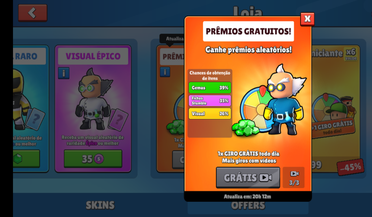 COMO PEGAR A NOVA OFERTA GRATIS NO STUMBLE GUYS 