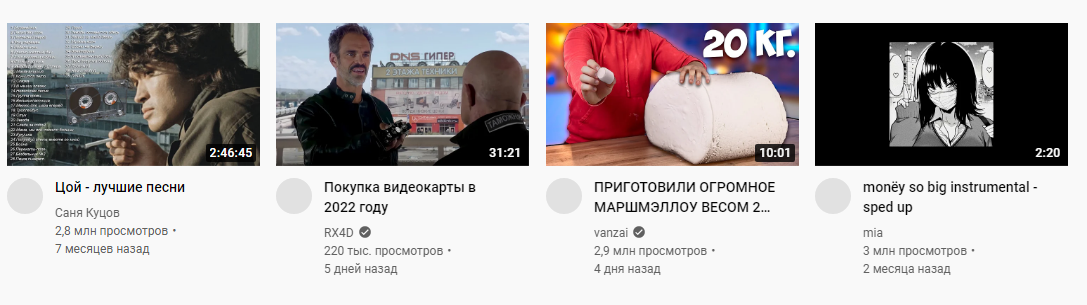 Причины, по которым аватарки не отображаются на YouTube