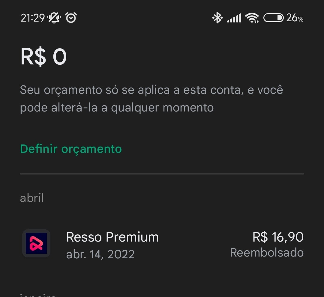 Foi feito 3 vezes o mesmo lançamento da assinatura do  Premium no  meu cartão de crédito. - Comunidade Google Play