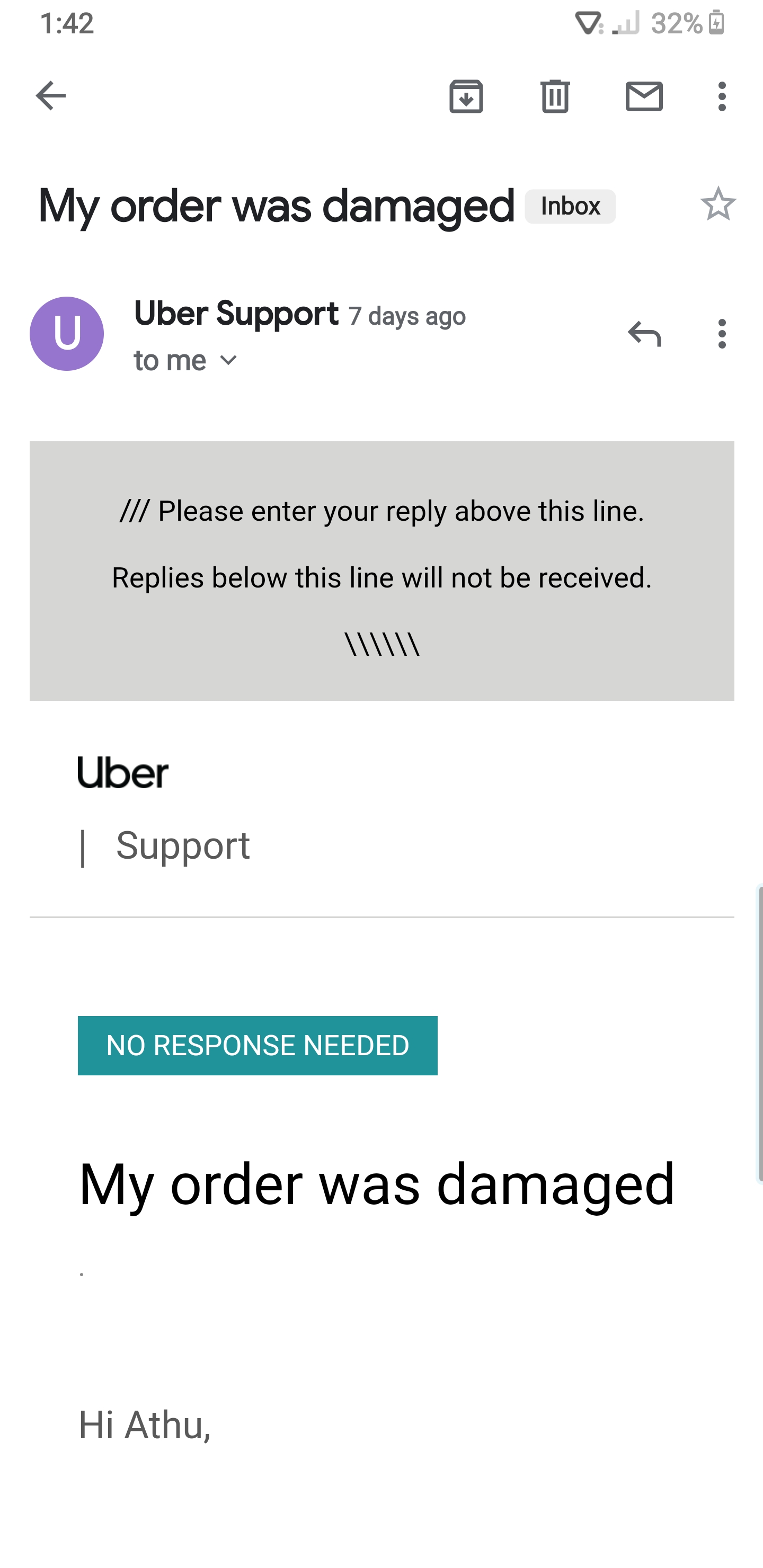 I Receive Mails From Uber And Uber Eats From India Regarding The Order