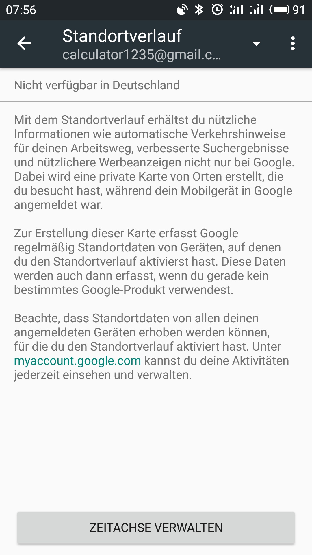 Google standortverlauf funktioniert nicht