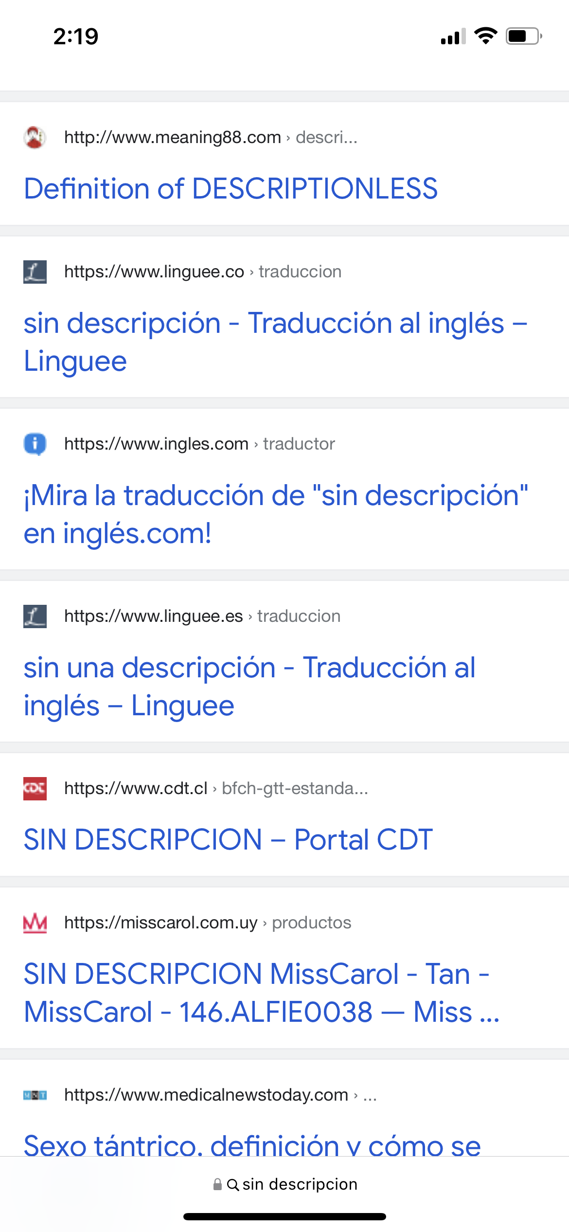 Sin visualización del texto descriptivo de búsqueda. - Comunidad