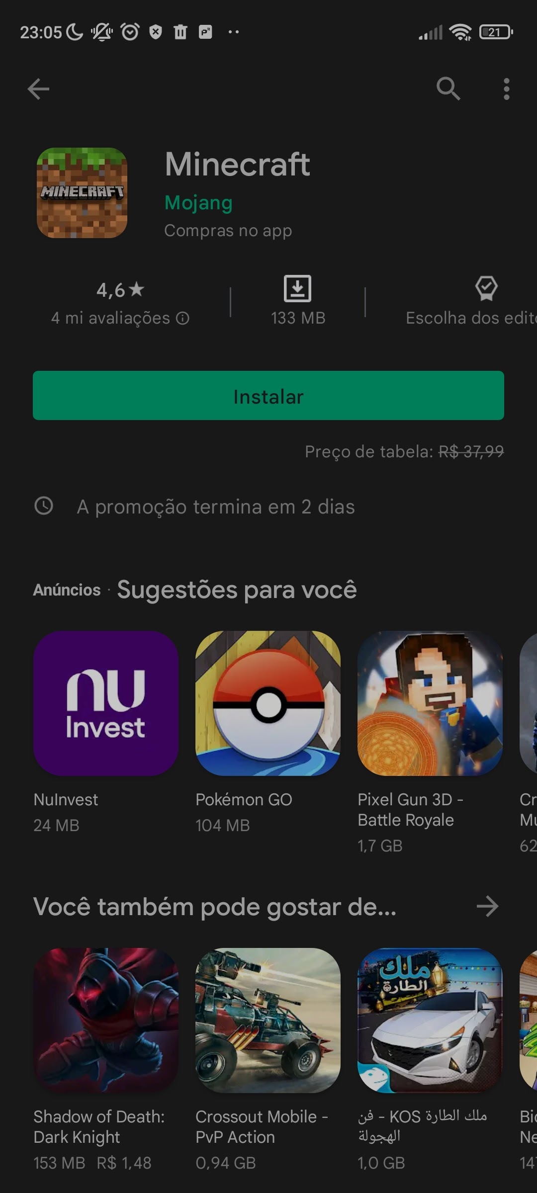 Estava gratuito - Comunidade Google Play