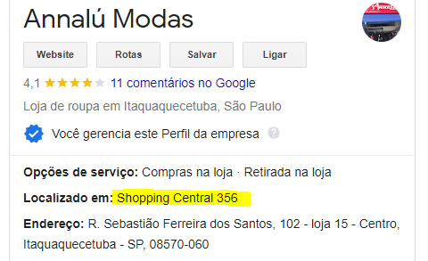 A descrição do meu perfil não é possível modificar. - Comunidade Perfil  da empresa no Google