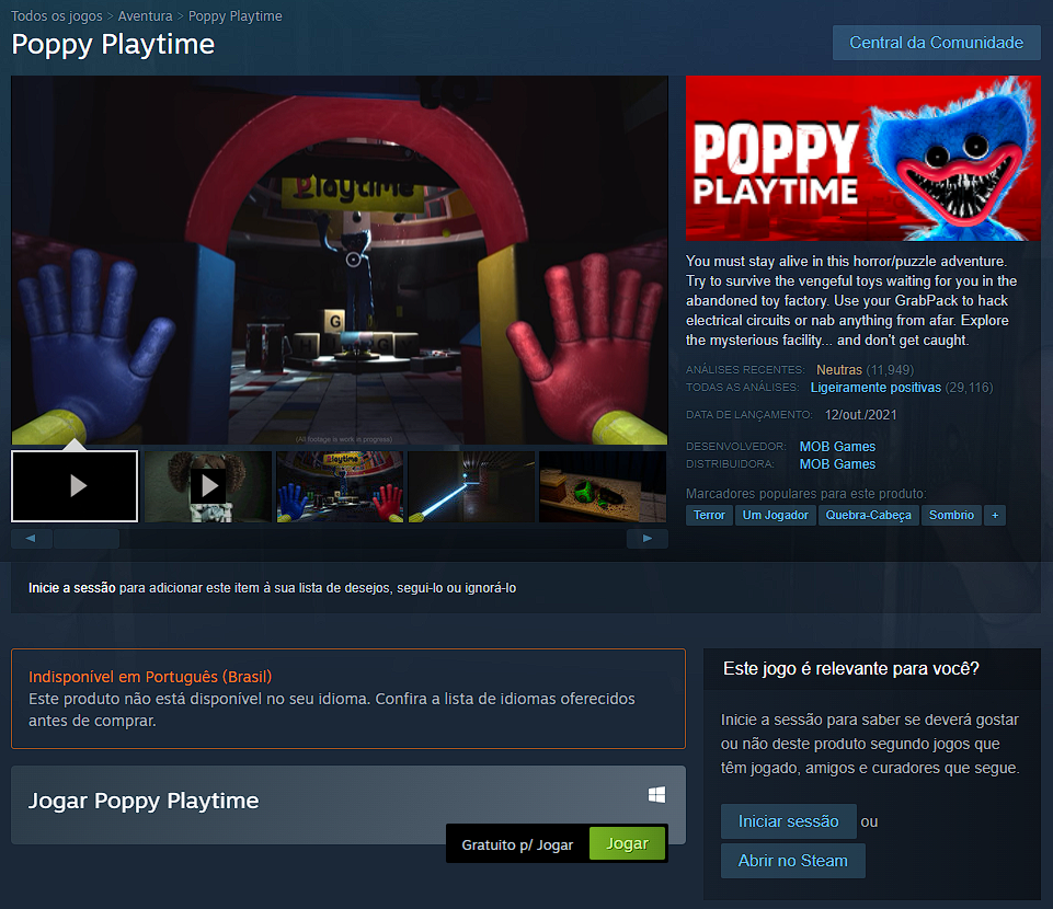 Comunidade Steam :: Poppy Playtime