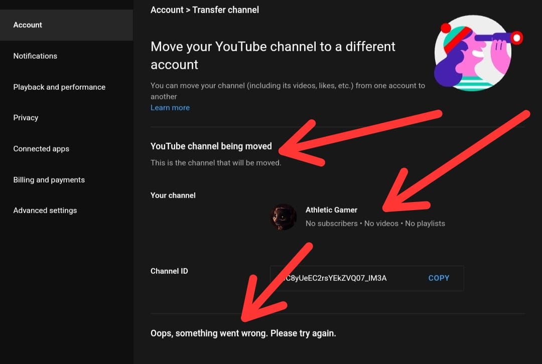 Set default channel for account -  Help