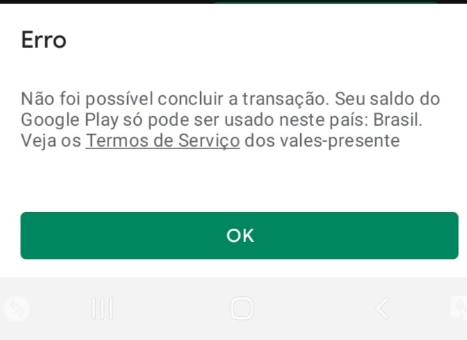 Não consigo usar meu saldo Google play! - Comunidade Google Play