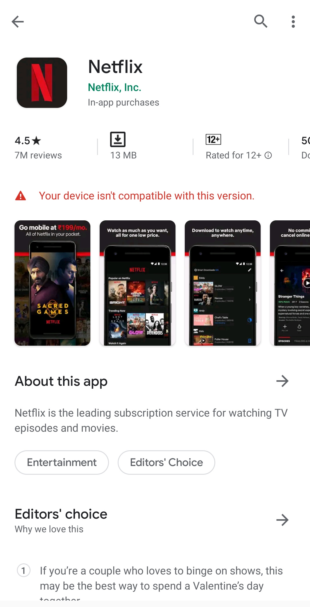 6.0.1 note 4 netflix problem