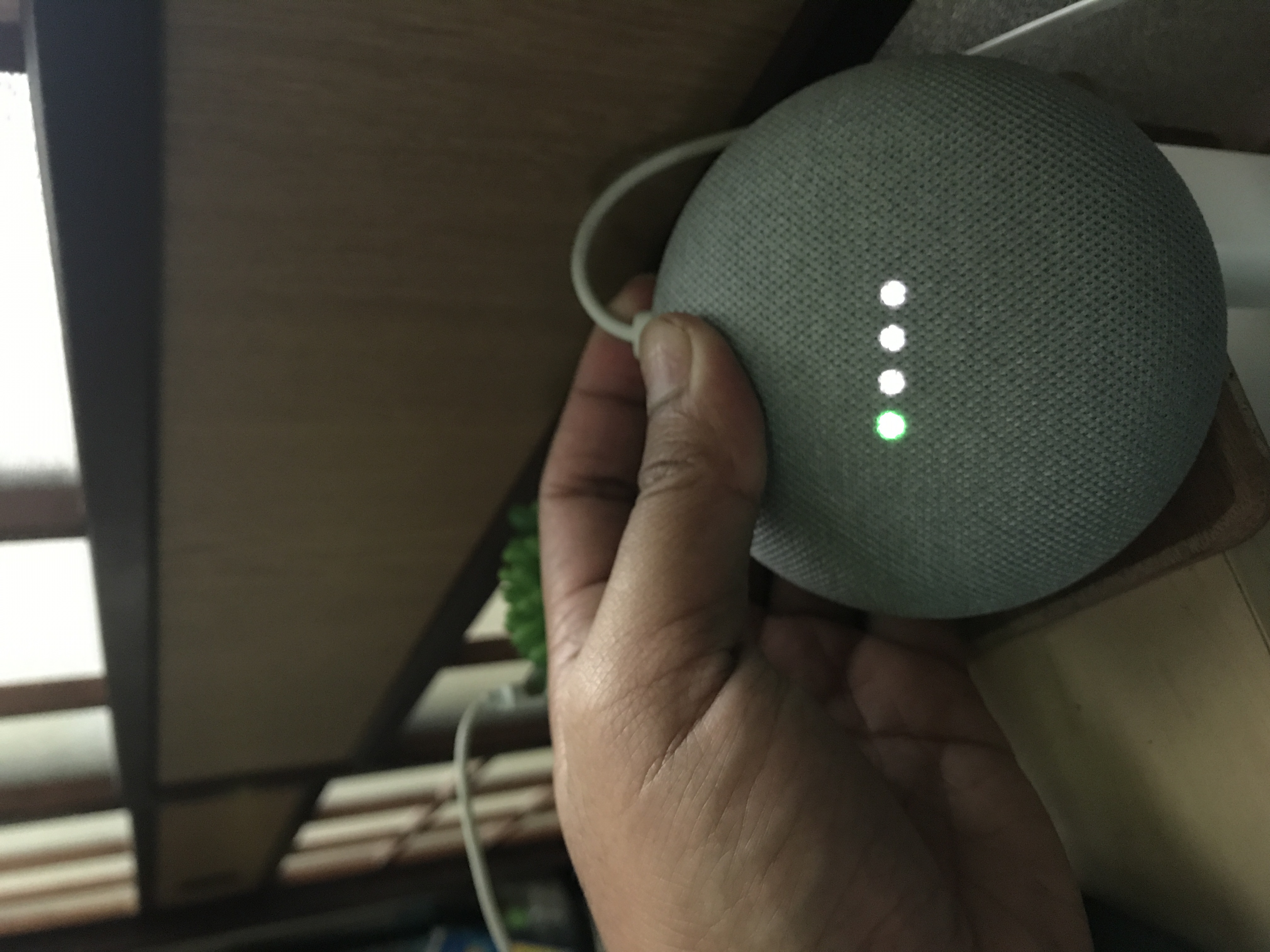 google home single white dot