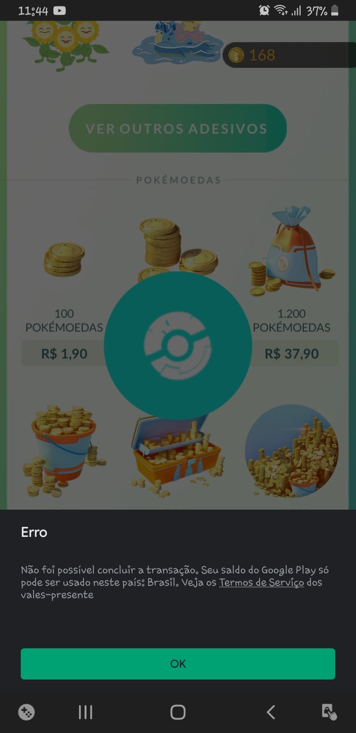 Porque eu não consigo comprar moedas em jogo - Comunidade Google Play