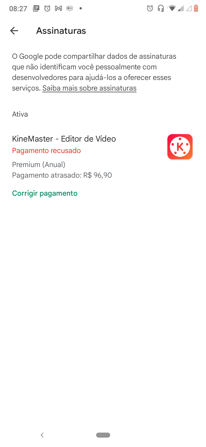 Não consigo cancelar assinatura na  - Comunidade Google Play