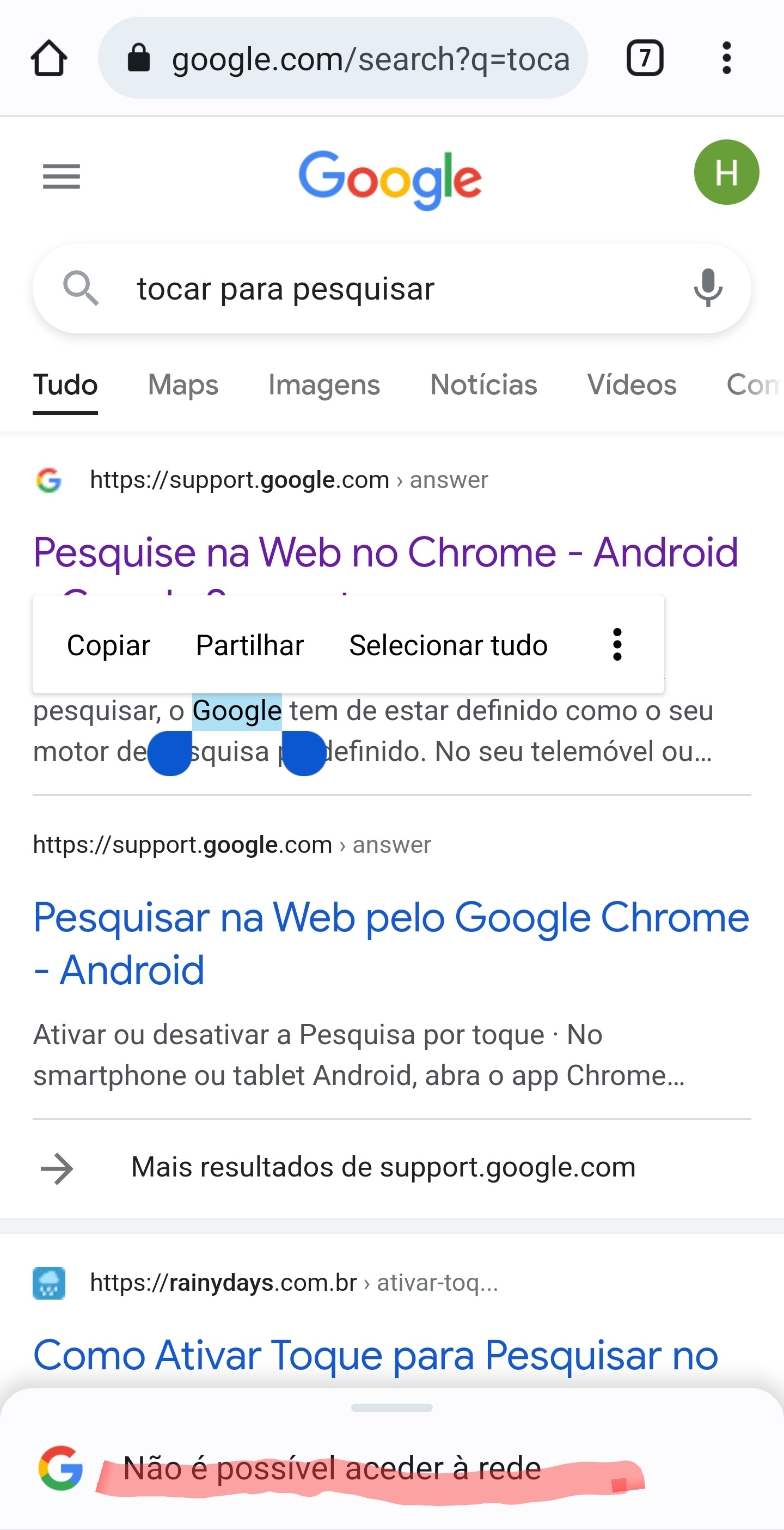 não é possivel acessar internet - Comunidade Google Chrome