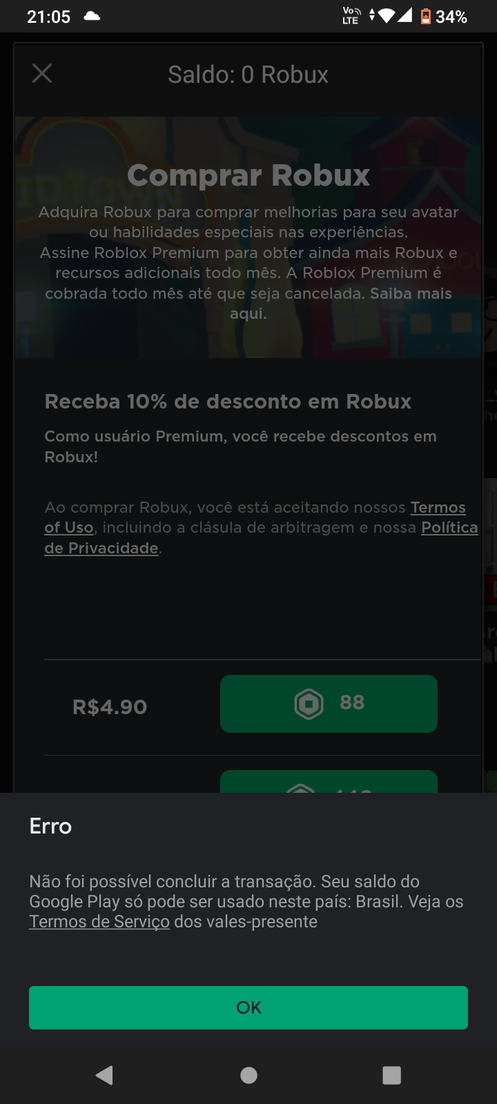 Não consigo usar meu saldo Google play! - Comunidade Google Play