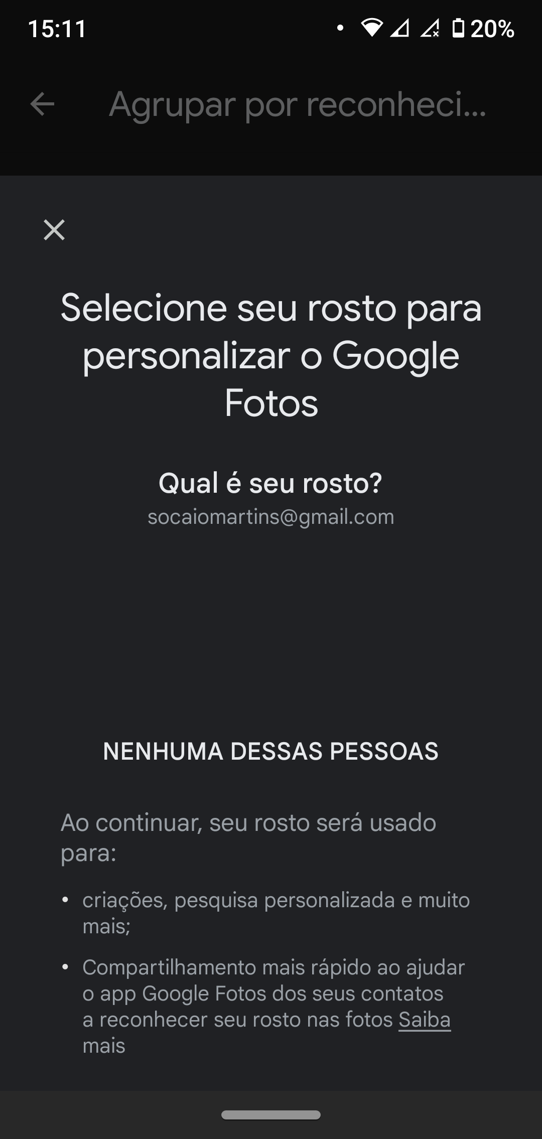 Não está aparecendo pessoas no fotos - Comunidade Google Fotos