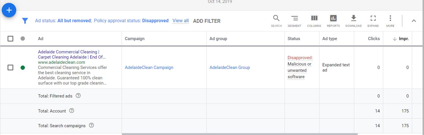 Why Disapproved My Adwords Ad With This Massage Malicious Or