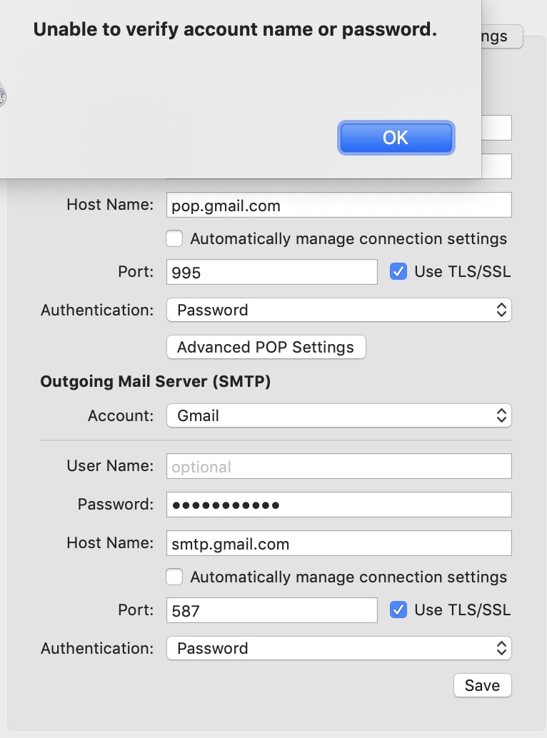 I Need A Pop Account For Gmail With Mac Mail Gmail Community