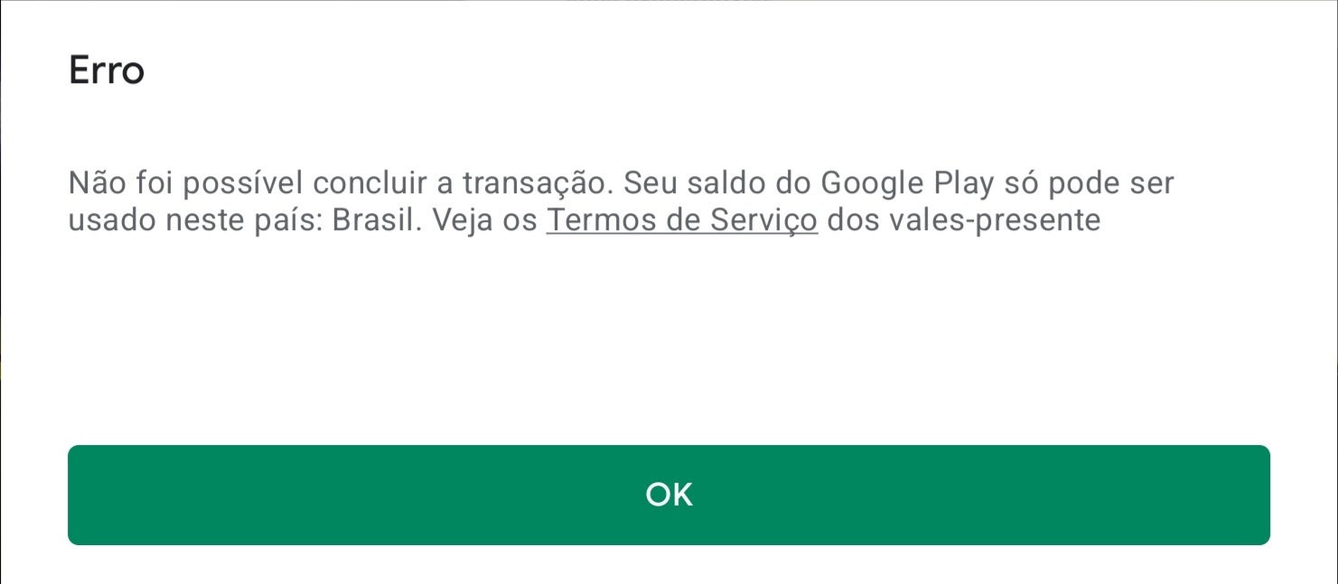 erro ao conectar a conta - Comunidade Google Play