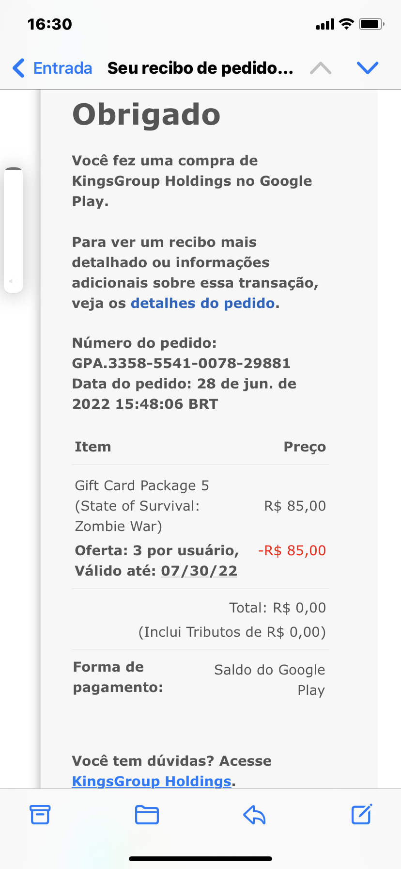 A compra foi feita há menos de 48 horas e não consigo o reembolso. O que  fazer? - Comunidade Google Play