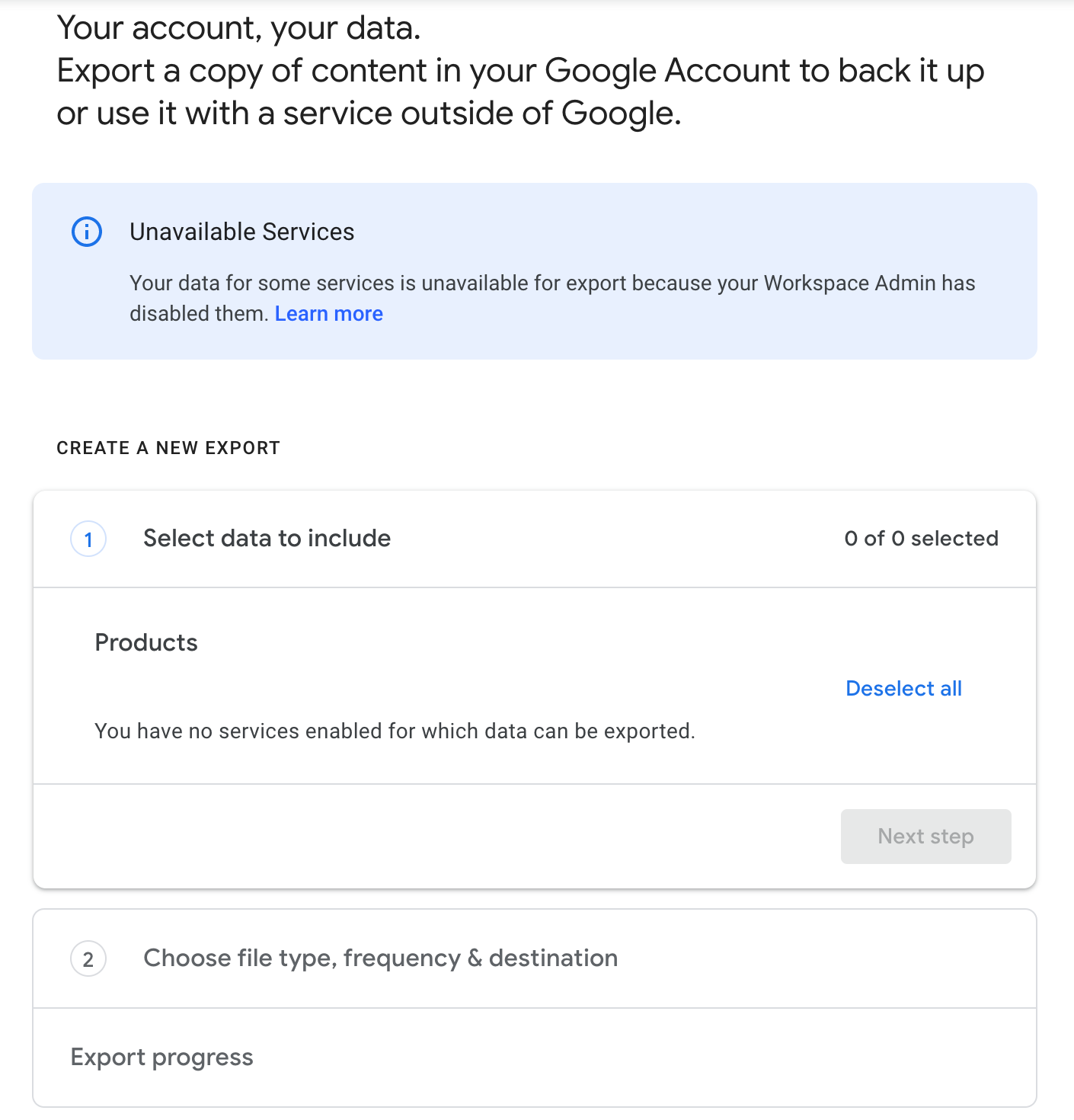 How to download all your data from a Google account 