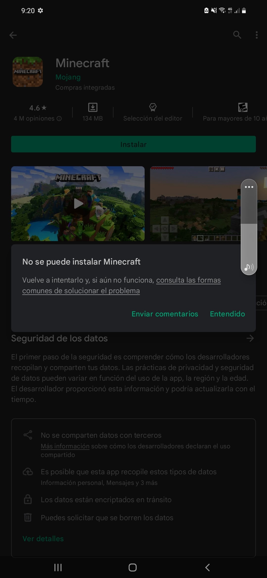 No puedo descargar maicraf - Comunidad de Google Play