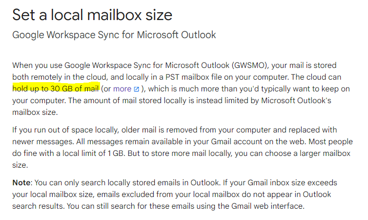 How do I set up my Google Workspace email using Microsoft Outlook?