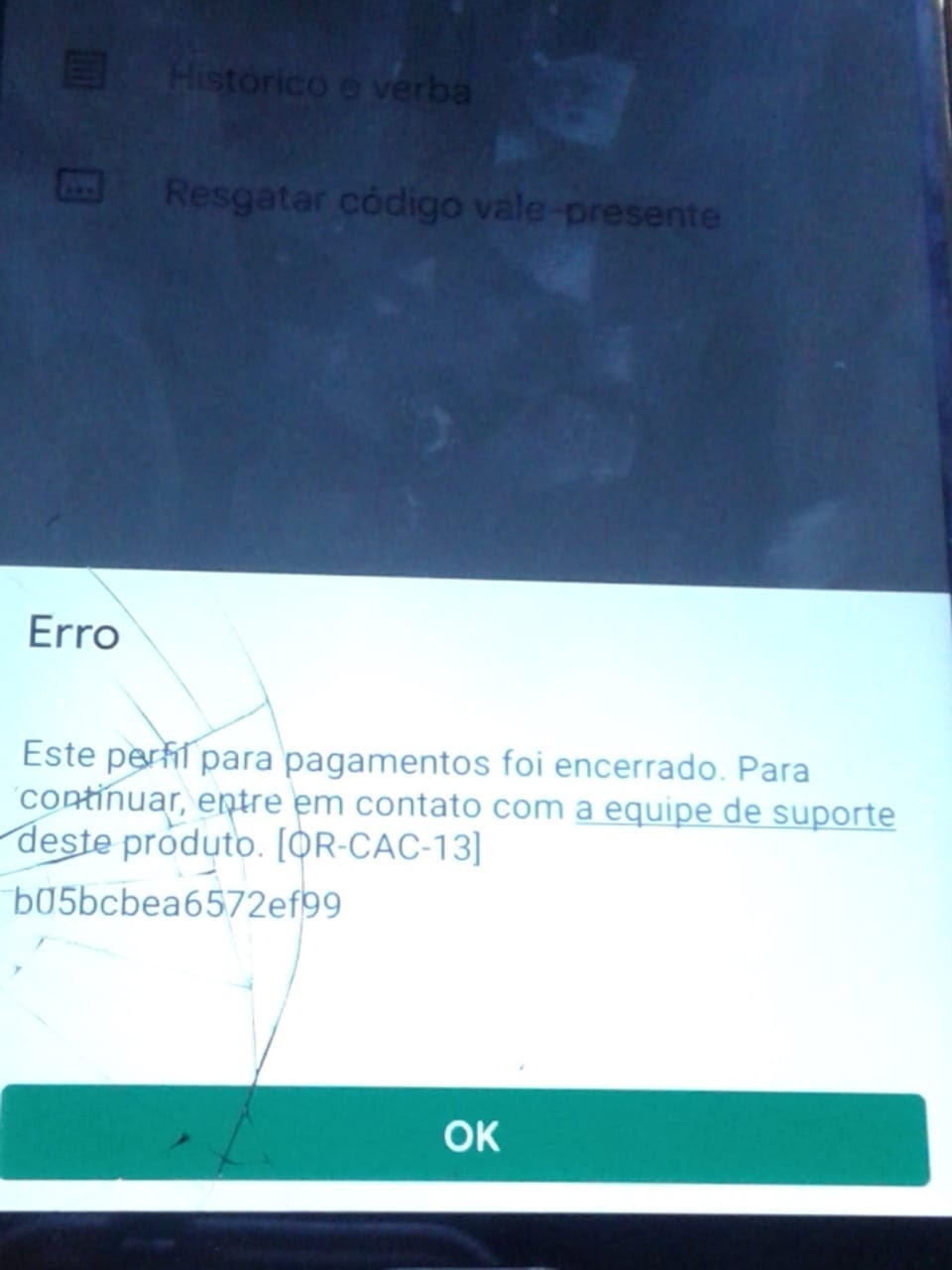 erro ao conectar a conta - Comunidade Google Play