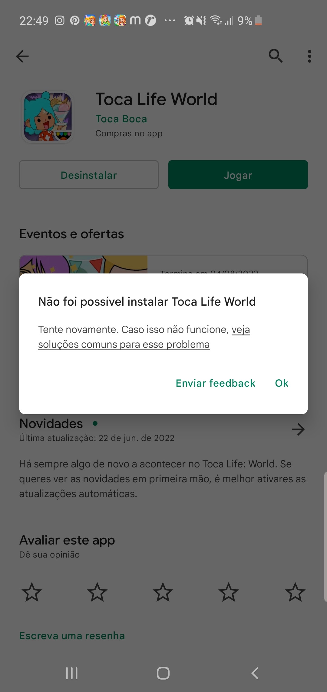 NÃO CONSIGO VER OS EVENTOS DOS JOGOS! - Comunidade Google Play